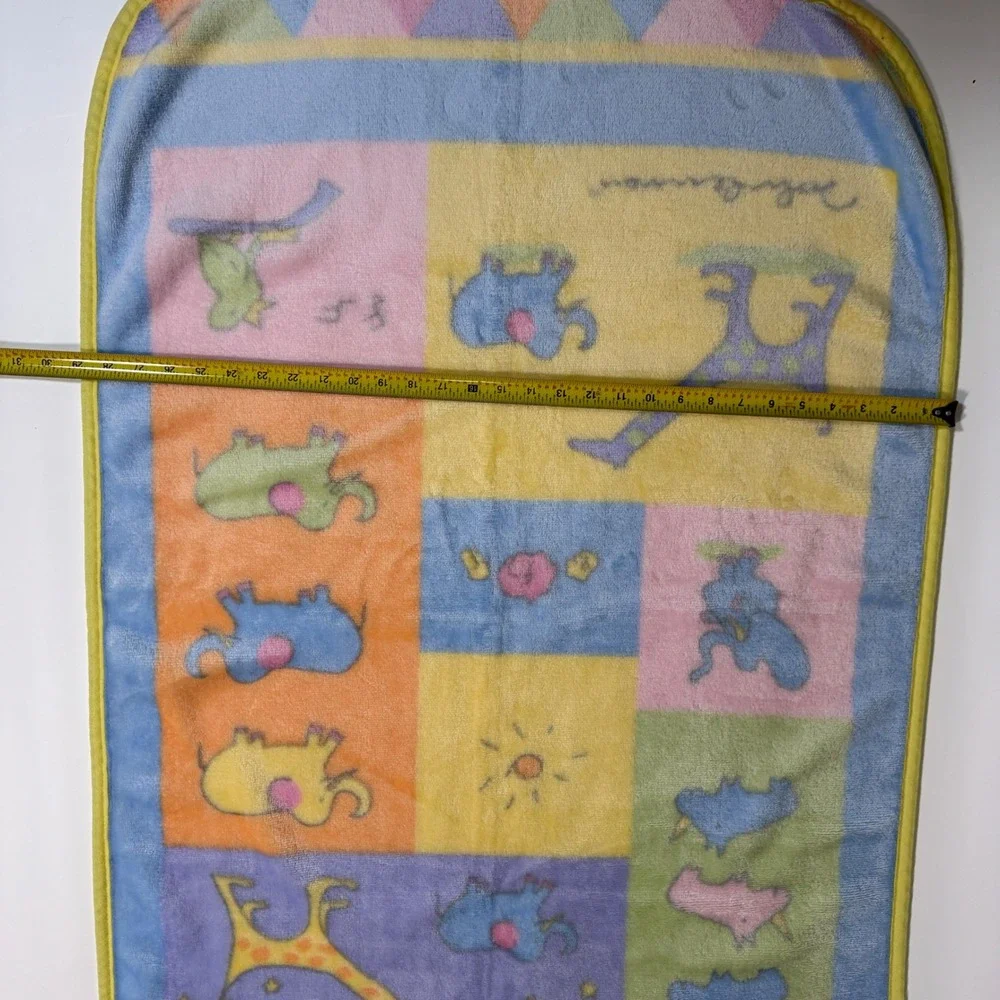 Carter's John Lennon Real Love Baby animal soft fleece blanket Multicolor VTG